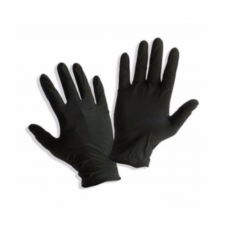 Перчатки нитриловые, L, черные